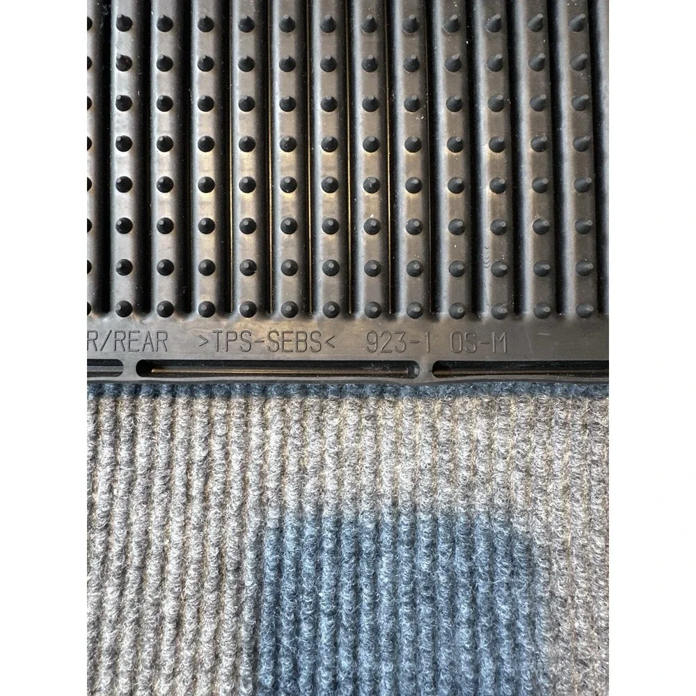 2007-2013 OEM factory Chevrolet Silverado, or GMC Sierra Rubber Rear Floor Mats
